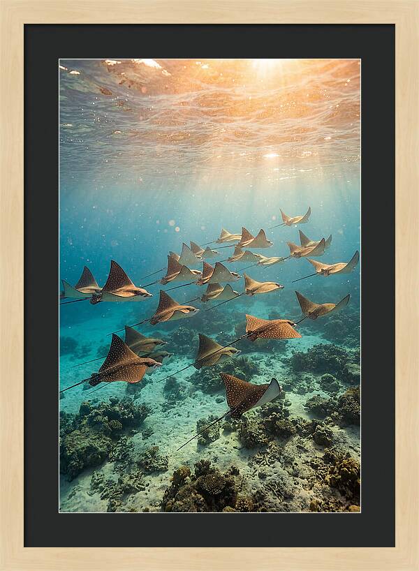 Eagle Rays In Harmony