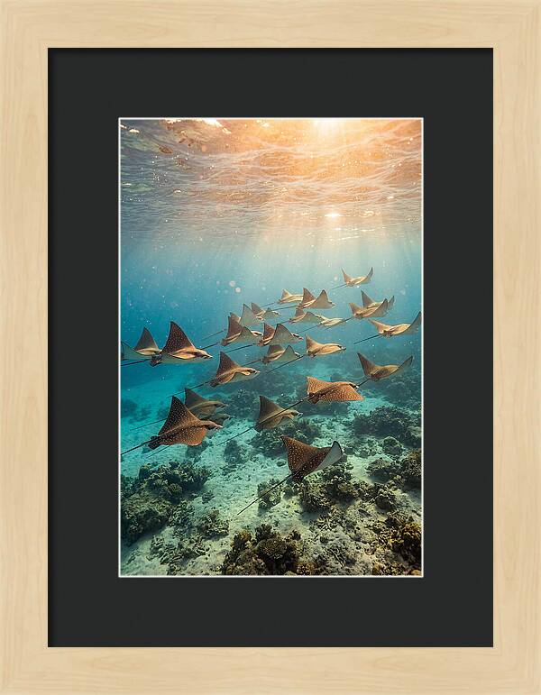 Eagle Rays In Harmony