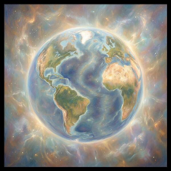 Earth In Cosmic Embrace
