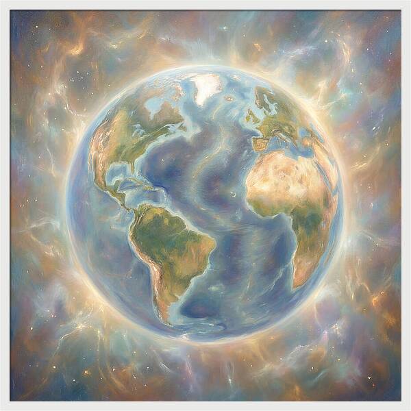 Earth In Cosmic Embrace