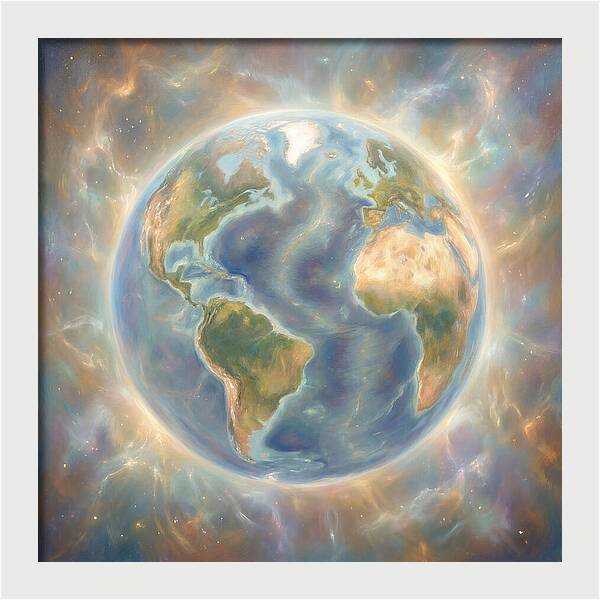 Earth In Cosmic Embrace
