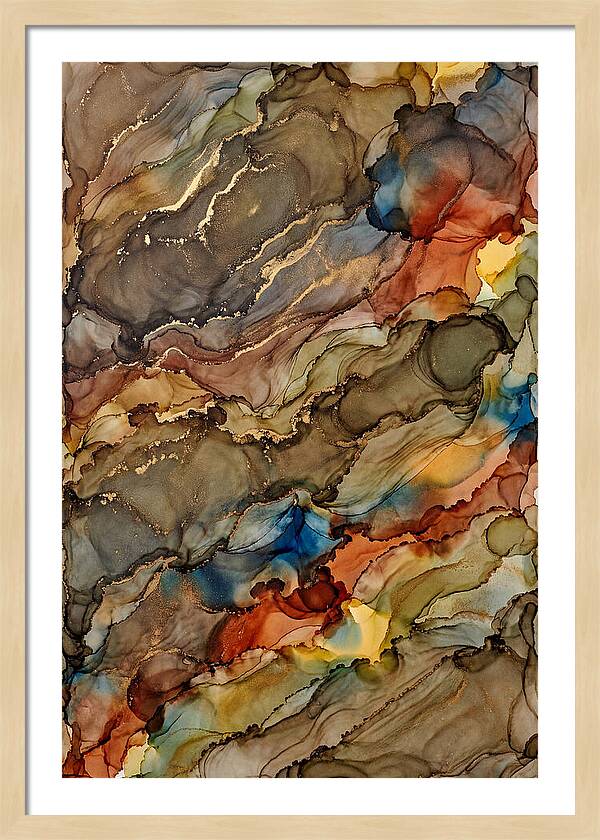 Earth Tones Flowing Landscape