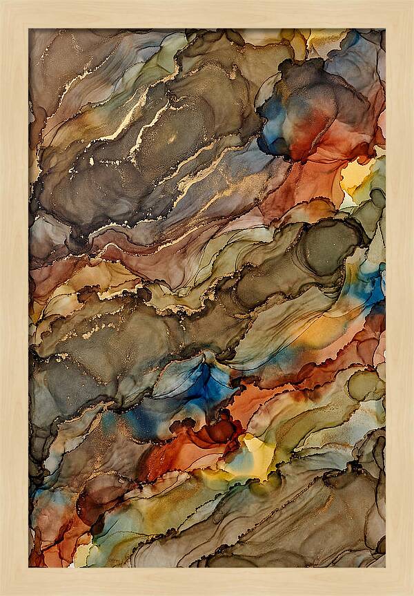 Earth Tones Flowing Landscape