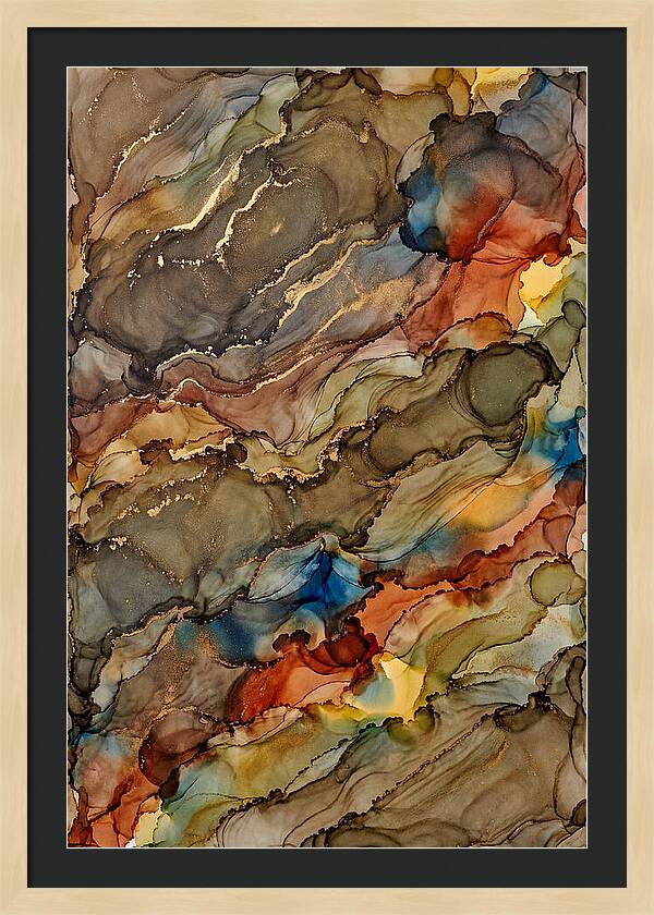 Earth Tones Flowing Landscape