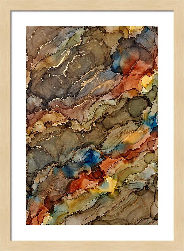 Earth Tones Flowing Landscape