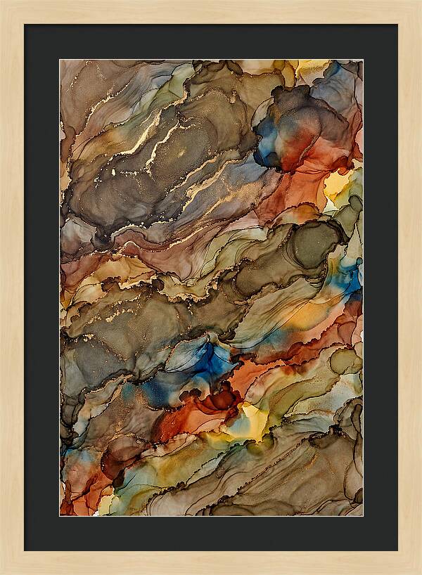 Earth Tones Flowing Landscape