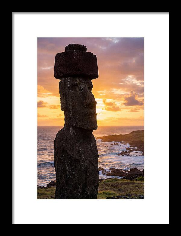 Easter Island Moai At Sunrise