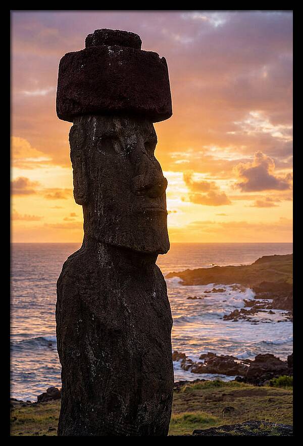 Easter Island Moai At Sunrise