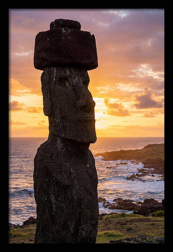Easter Island Moai At Sunrise