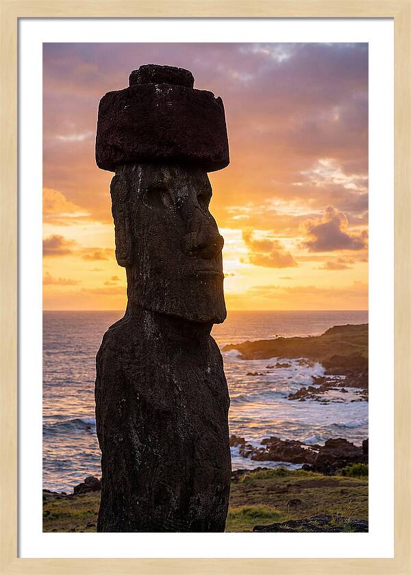 Easter Island Moai At Sunrise