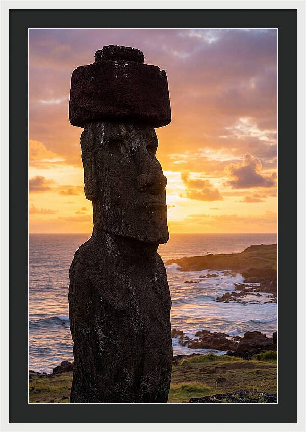 Easter Island Moai At Sunrise