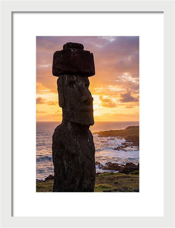 Easter Island Moai At Sunrise