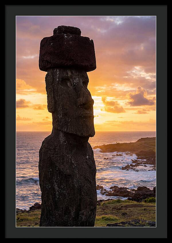 Easter Island Moai At Sunrise