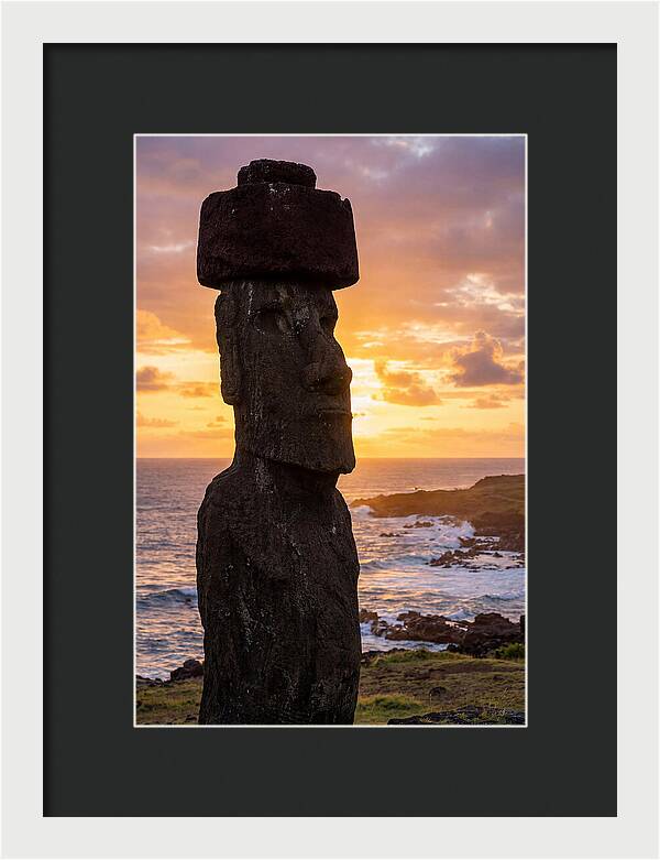 Easter Island Moai At Sunrise