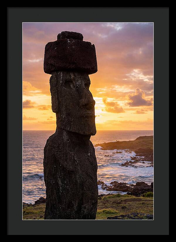 Easter Island Moai At Sunrise