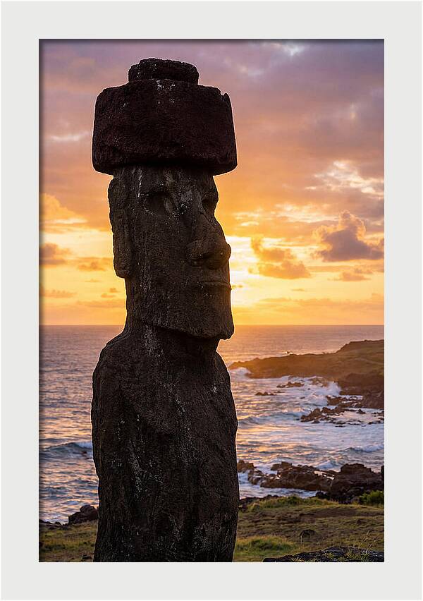 Easter Island Moai At Sunrise