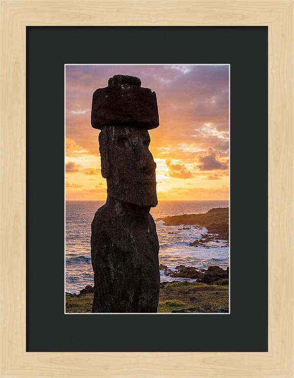 Easter Island Moai At Sunrise