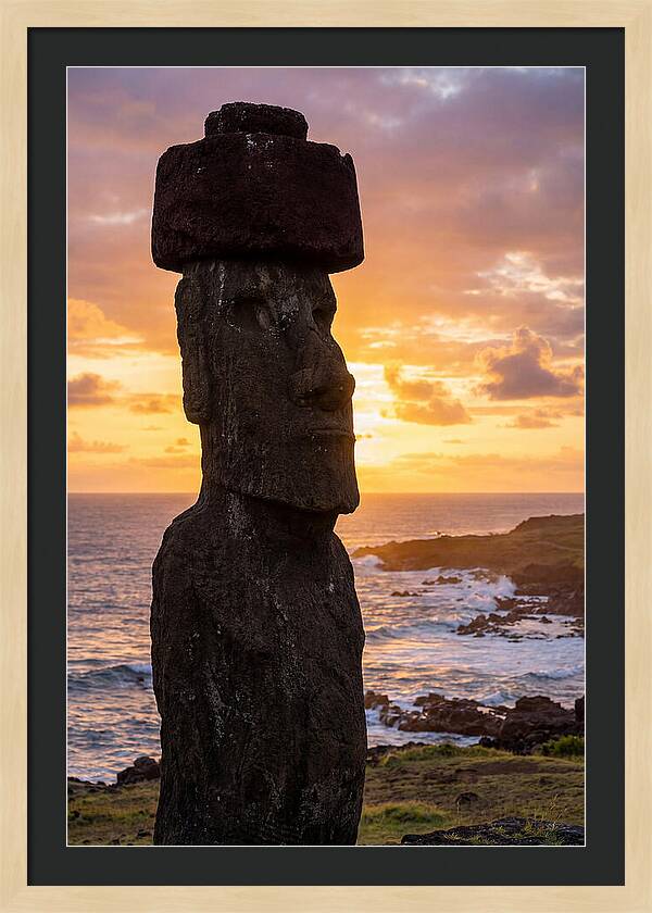 Easter Island Moai At Sunrise