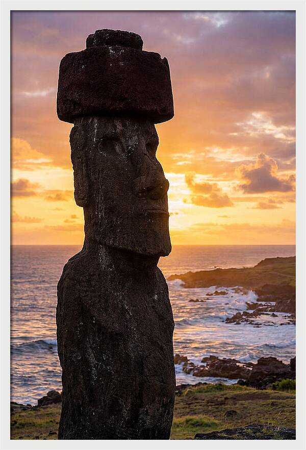 Easter Island Moai At Sunrise