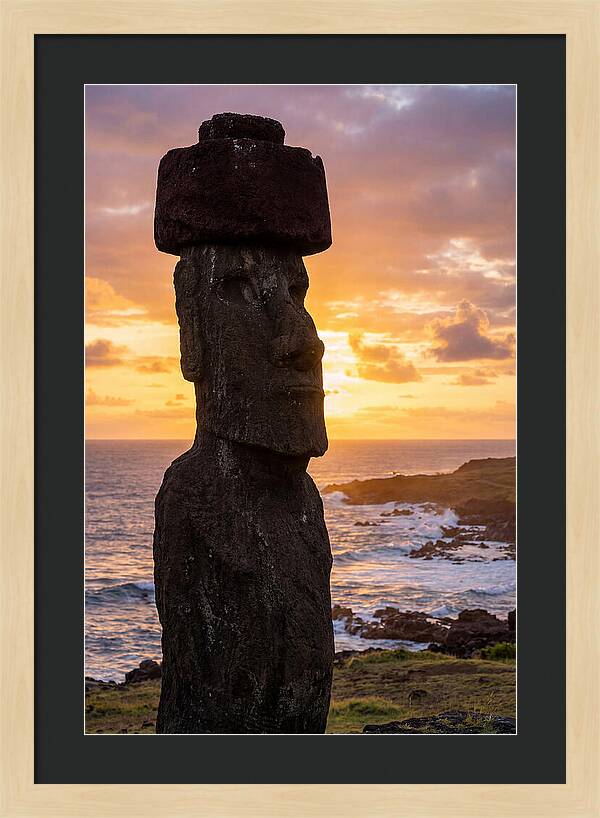 Easter Island Moai At Sunrise