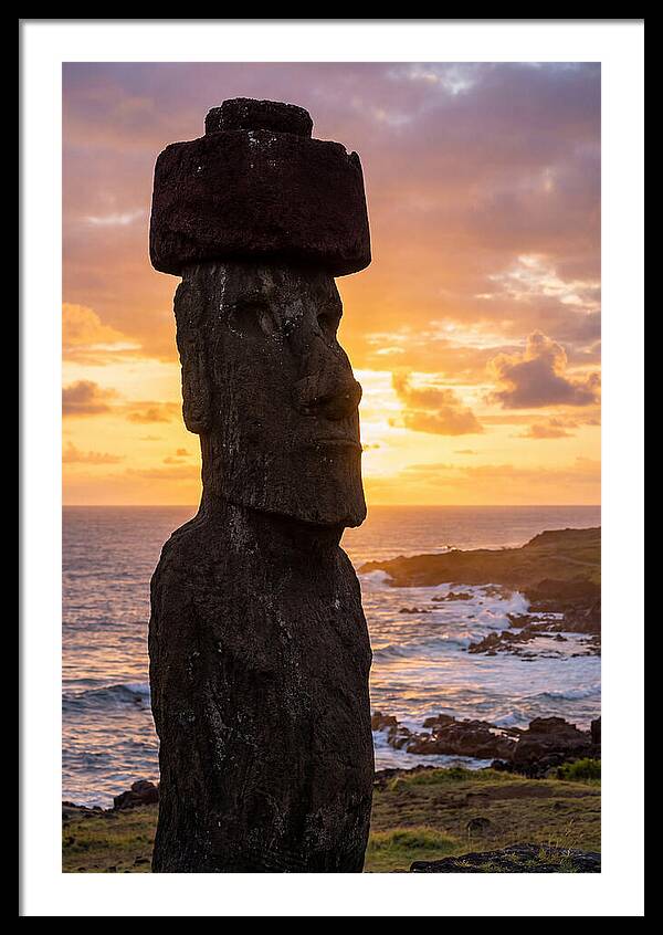Easter Island Moai At Sunrise