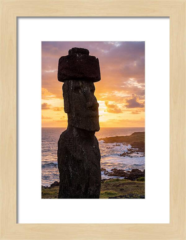 Easter Island Moai At Sunrise