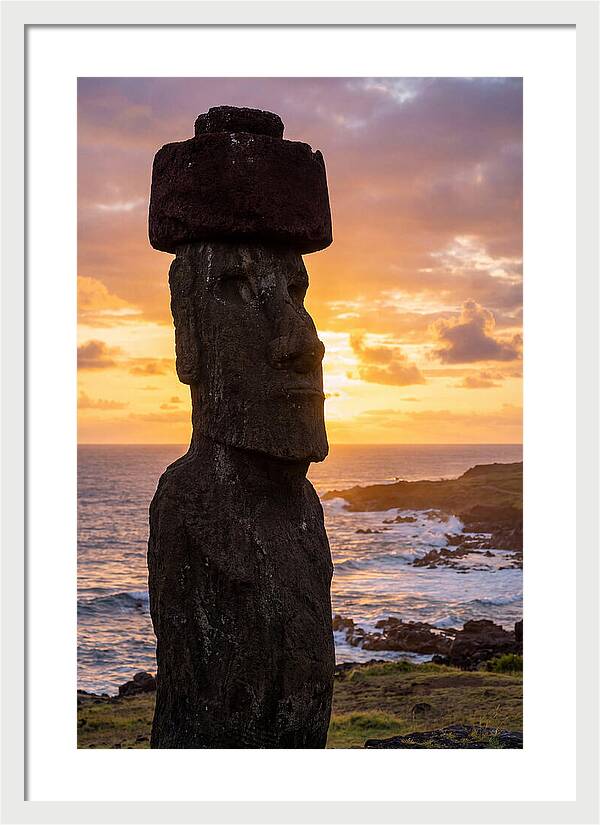 Easter Island Moai At Sunrise