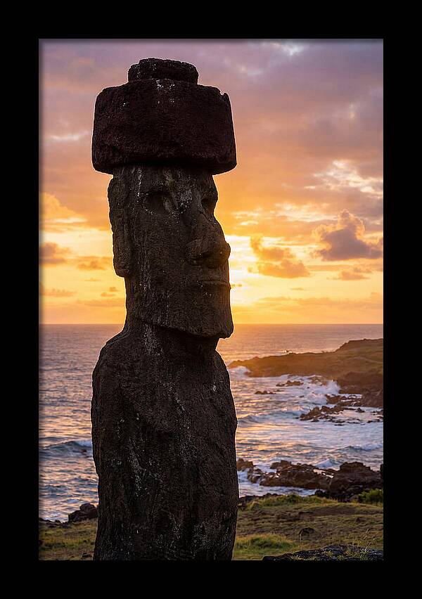 Easter Island Moai At Sunrise