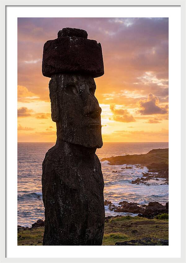 Easter Island Moai At Sunrise