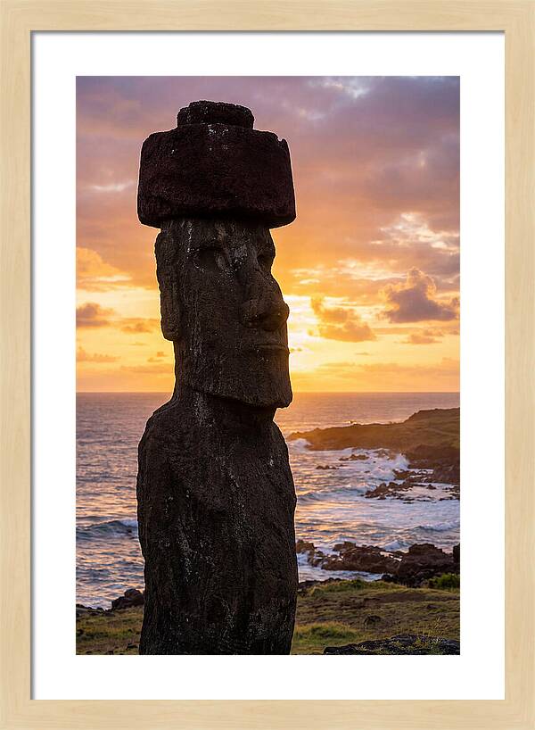 Easter Island Moai At Sunrise