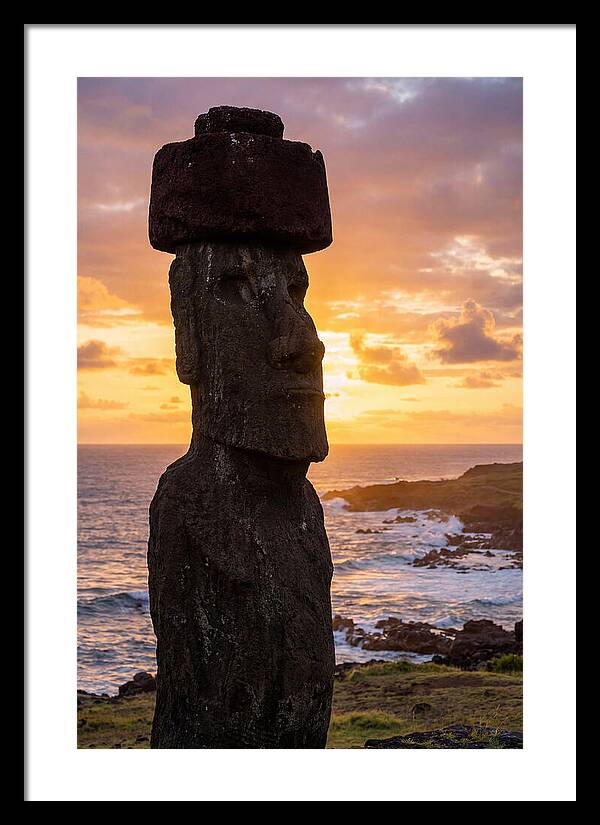 Easter Island Moai At Sunrise