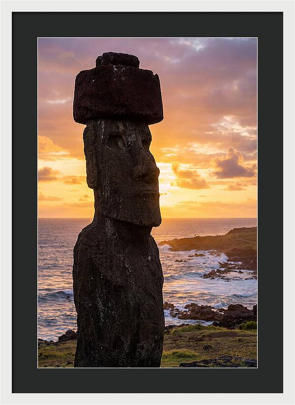 Easter Island Moai At Sunrise