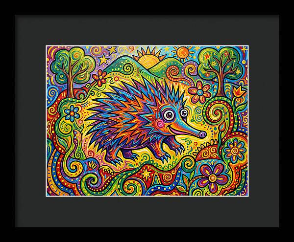 Echidna In A Colorful Landscape