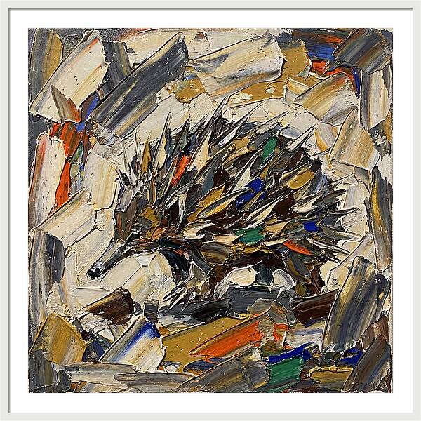 Echidna In Abstract Colors
