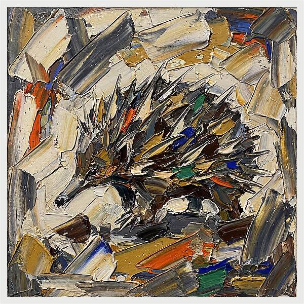 Echidna In Abstract Colors