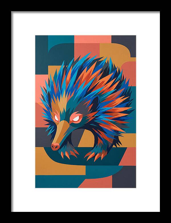 Echidna In Vibrant Colors