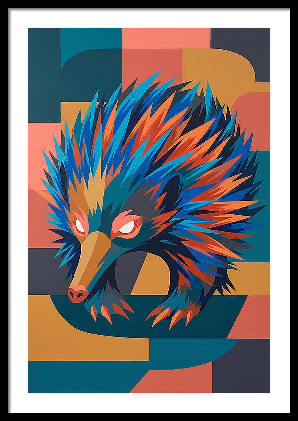 Echidna In Vibrant Colors