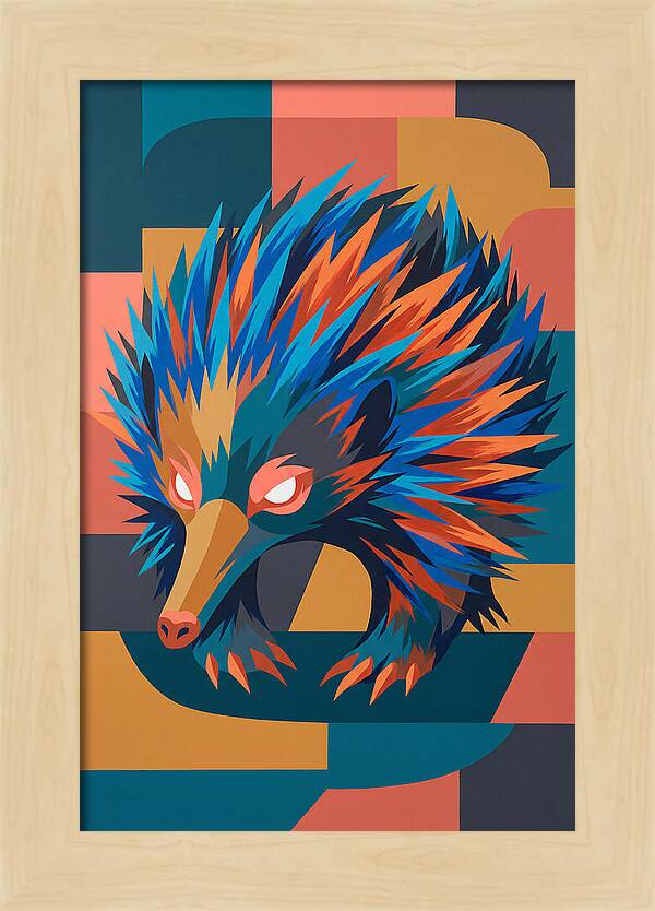 Echidna In Vibrant Colors