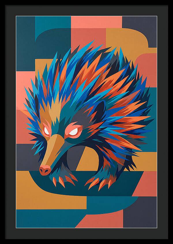 Echidna In Vibrant Colors