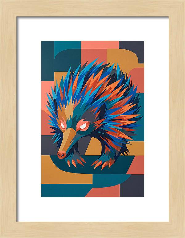 Echidna In Vibrant Colors