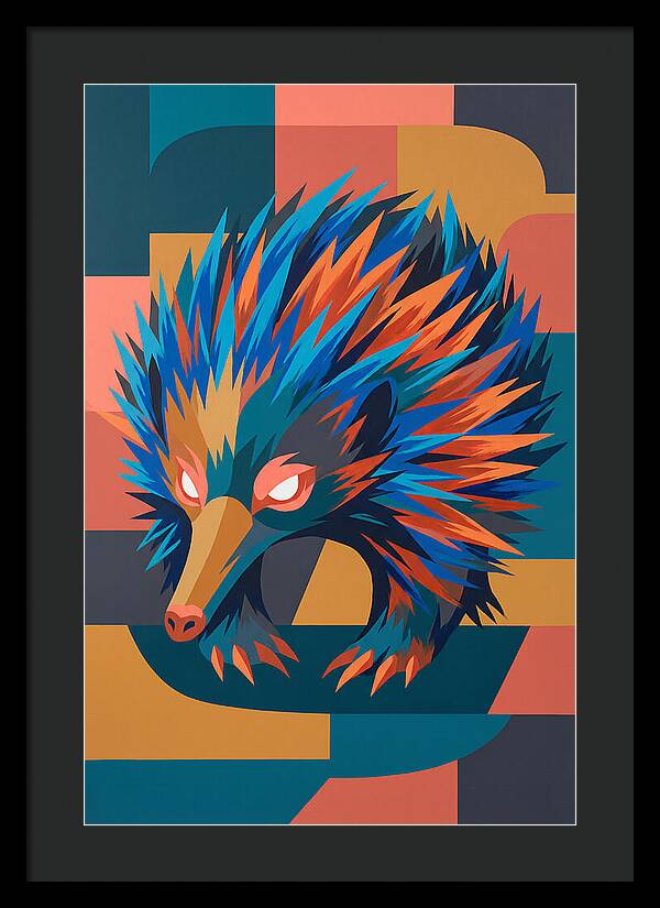 Echidna In Vibrant Colors