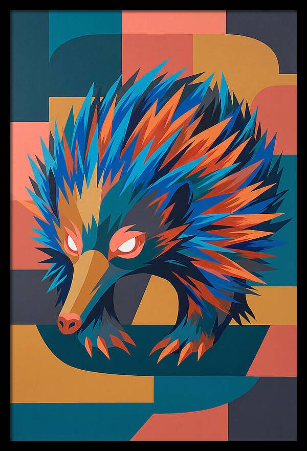 Echidna In Vibrant Colors