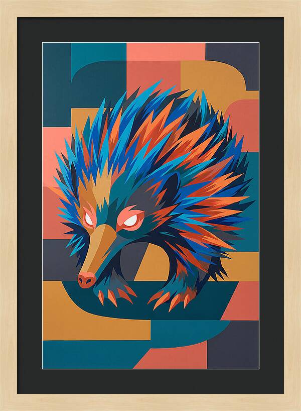 Echidna In Vibrant Colors