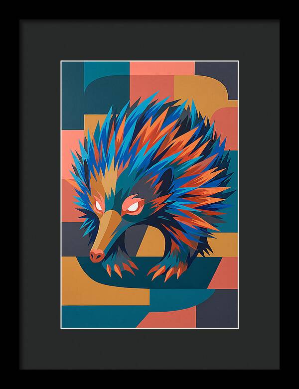Echidna In Vibrant Colors