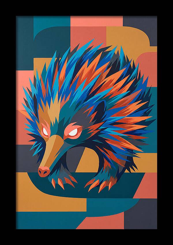 Echidna In Vibrant Colors