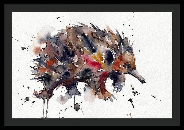 Echidna In Watercolor Splendor