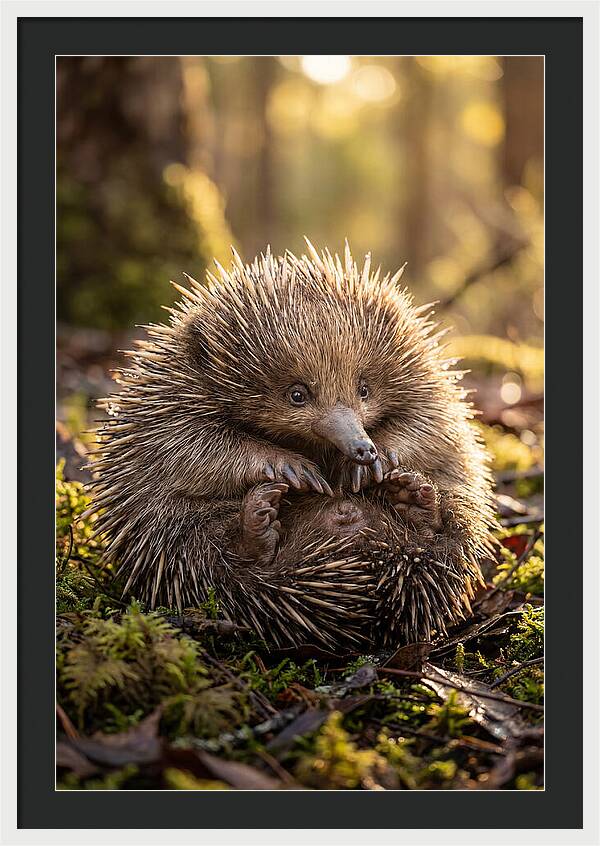 Echidna Puggle In Nature