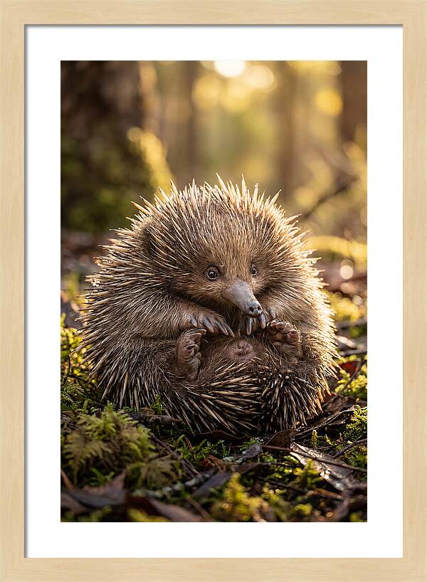 Echidna Puggle In Nature
