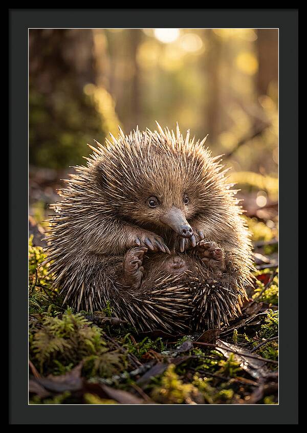 Echidna Puggle In Nature