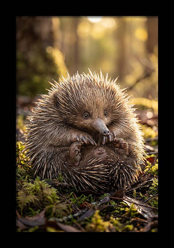 Echidna Puggle In Nature